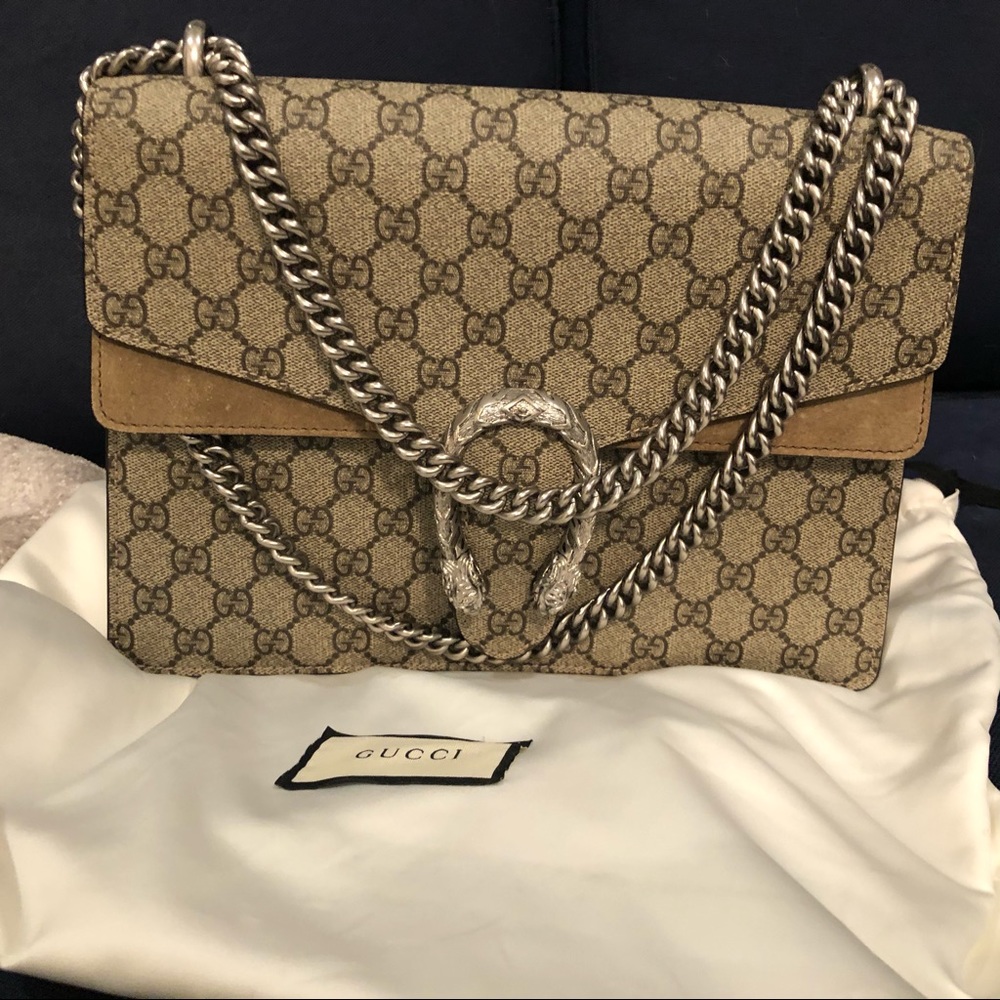 Gucci Dionysus suede and canvas.